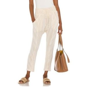 Free People Women's Natural Roll With It Harem, Stripes Pattern